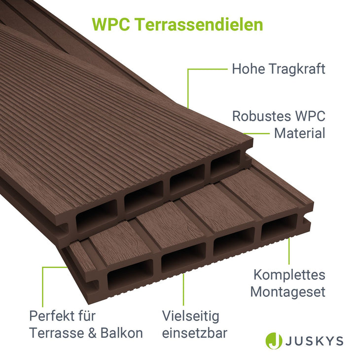WPC Terrassendielen in Braun