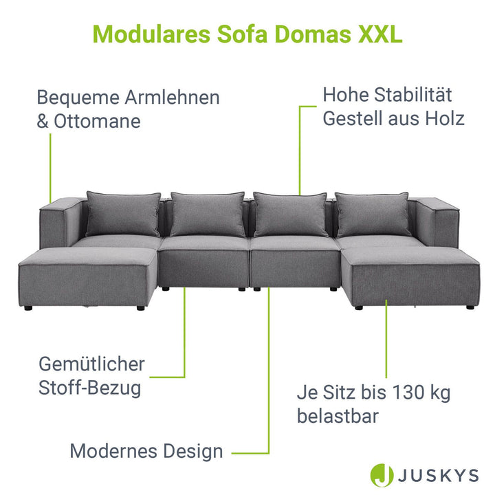 Modulares Sofa Domas XXL - Wohnlandschaft