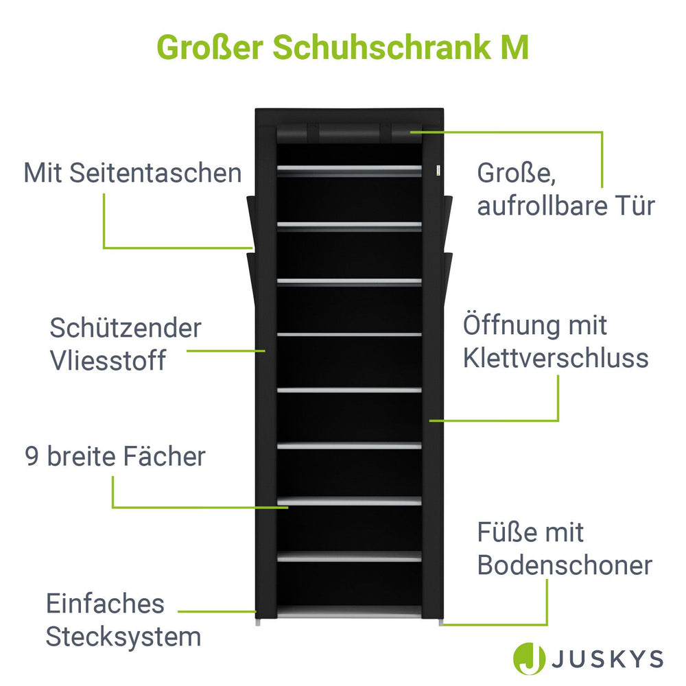 Großer Schuhschrank aus Stoff