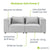 Modulares Sofa Domas S - 2 Sitzer