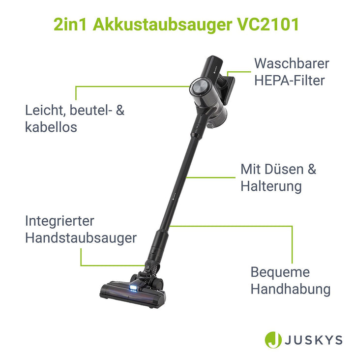 2-in-1 Akkustaubsauger VC2101