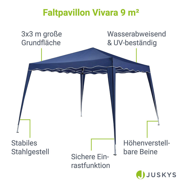 Faltpavillon Vivara 3x3 m