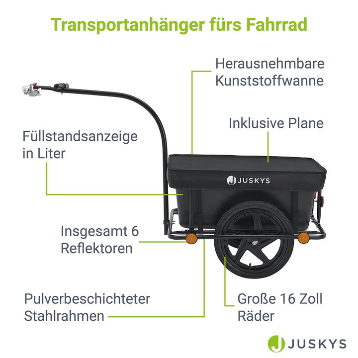 Transportanhänger / Fahrradanhänger 90 Liter