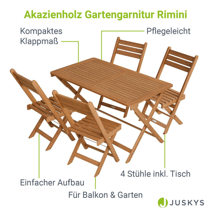 Gartenmöbel-Set Rimini aus Akazienholz
