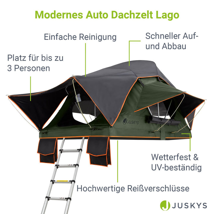 Dachzelt für 2 Personen Lago