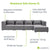 Modulares Sofa Domas XL - 4 Sitzer