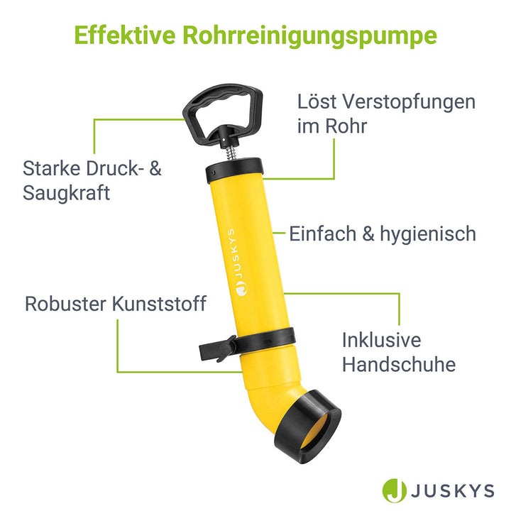 Rohrreinigungspumpe mit Druckluft