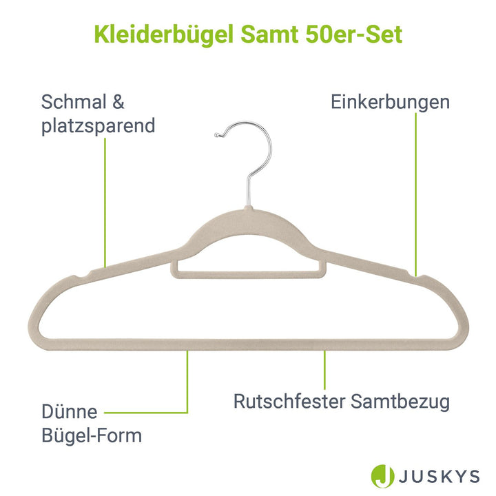 Kleiderbügel - Samt