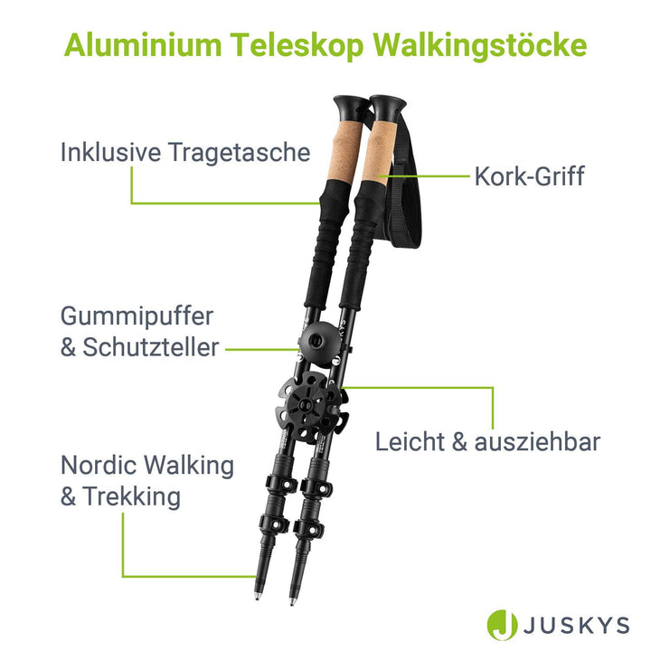 Nordic Walking Wanderstöcke mit Zubehör