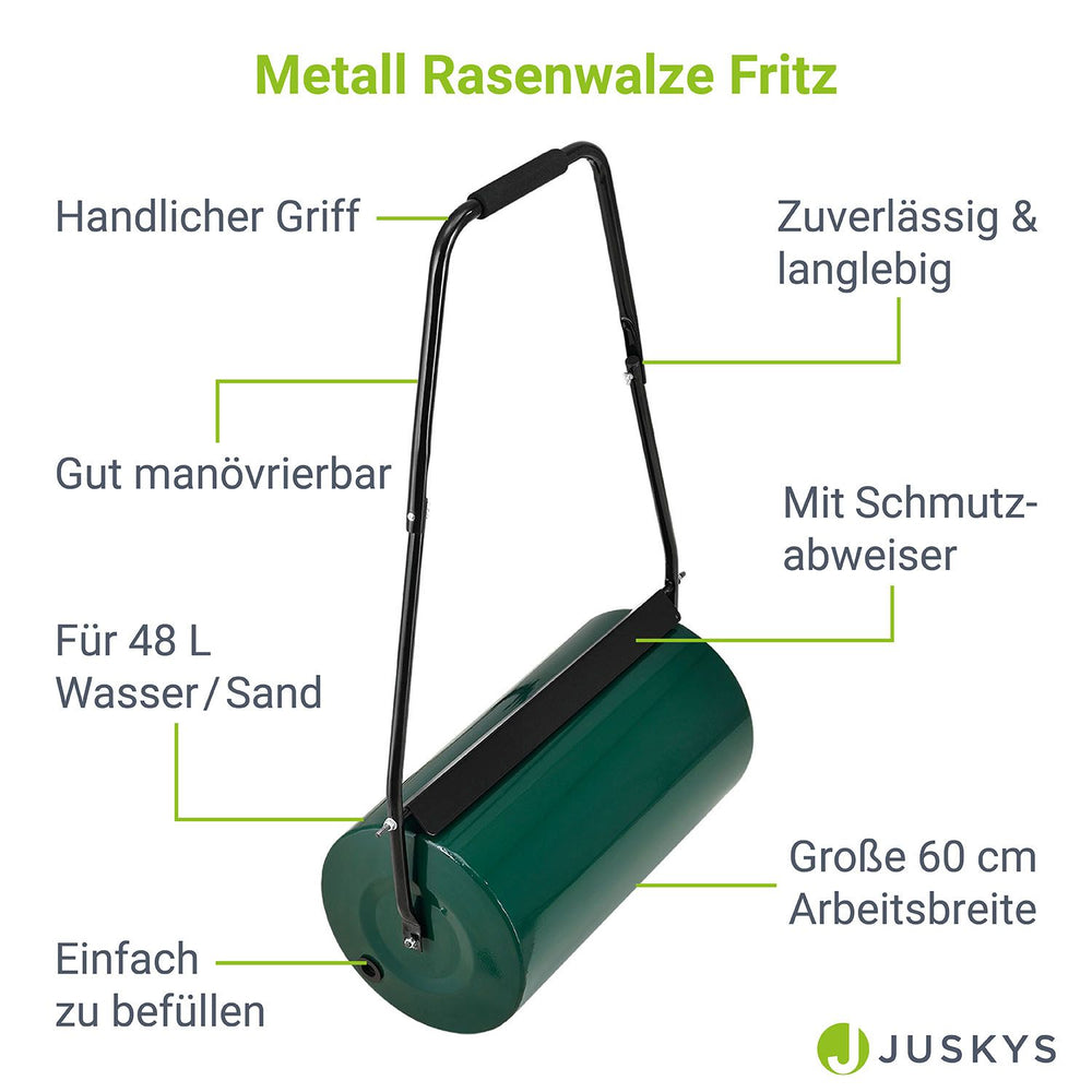 Garten Rasenwalze Fritz aus Metall