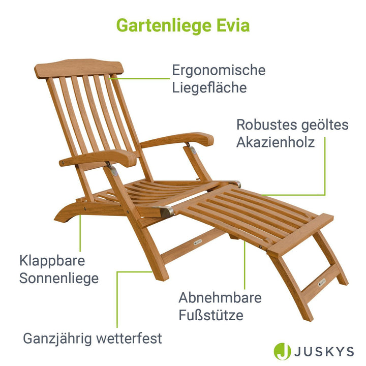 Gartenliege klappbar Evia
