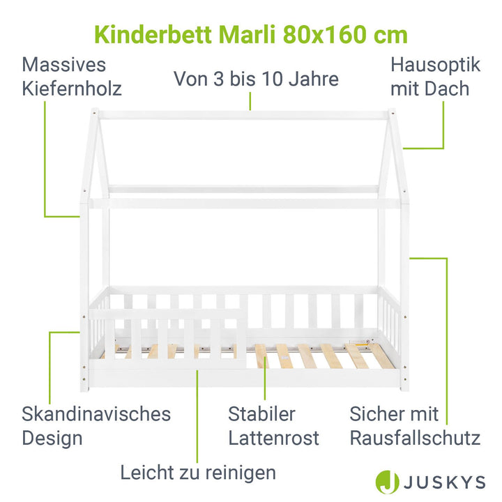 Kinderbett Marli 80 x 160 cm