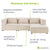 Modulares Sofa Domas L - 3 Sitzer