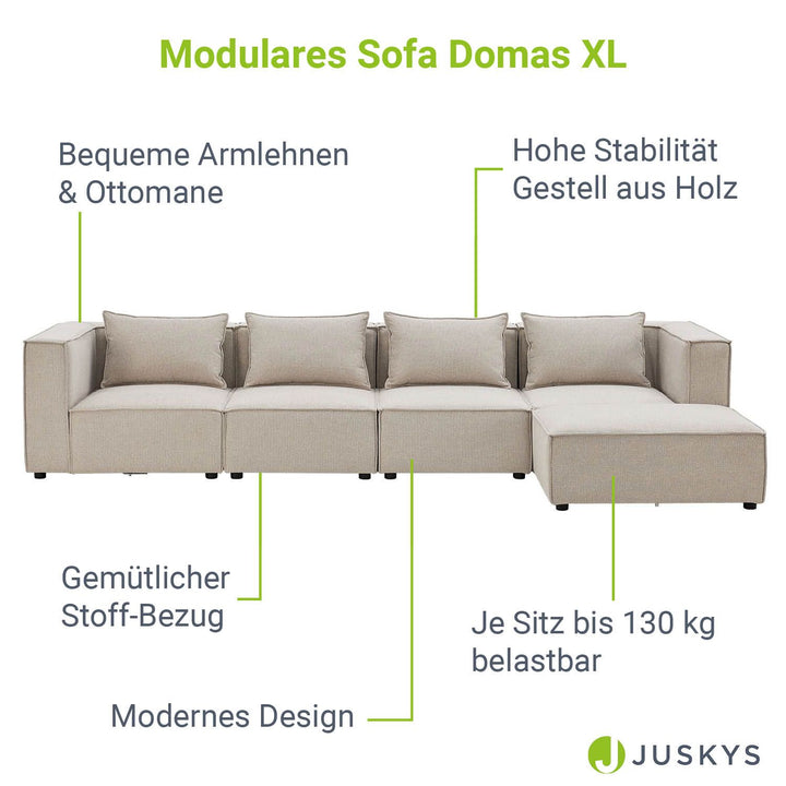 Modulares Sofa Domas XL - 4 Sitzer