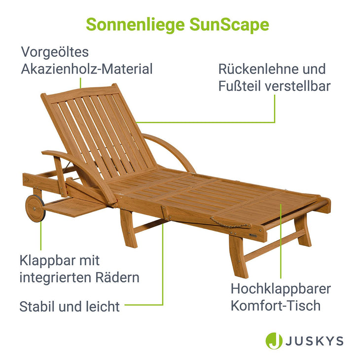Gartenliege klappbar SunScape