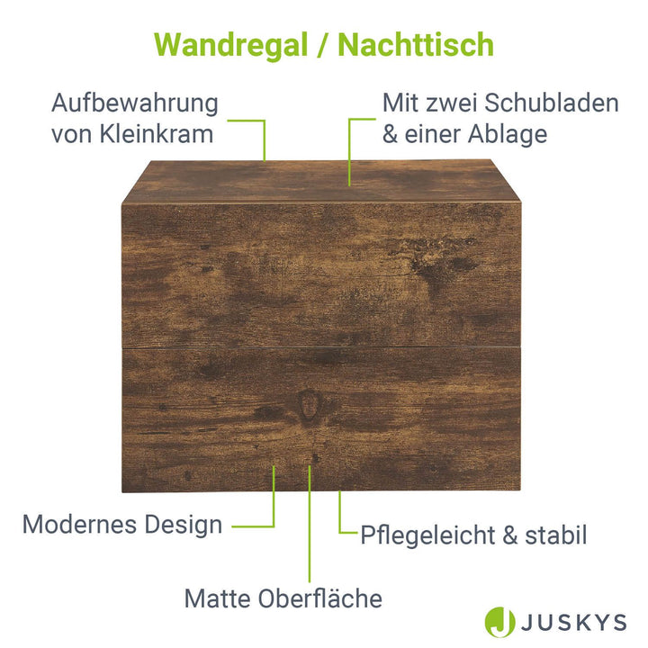 Wandschrank Nachttisch hängend