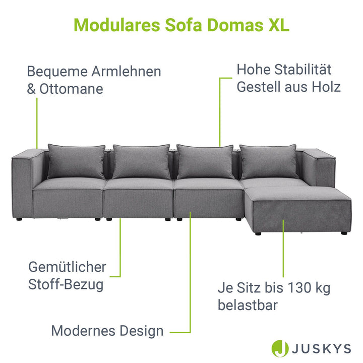 Modulares Sofa Domas XL - 4 Sitzer