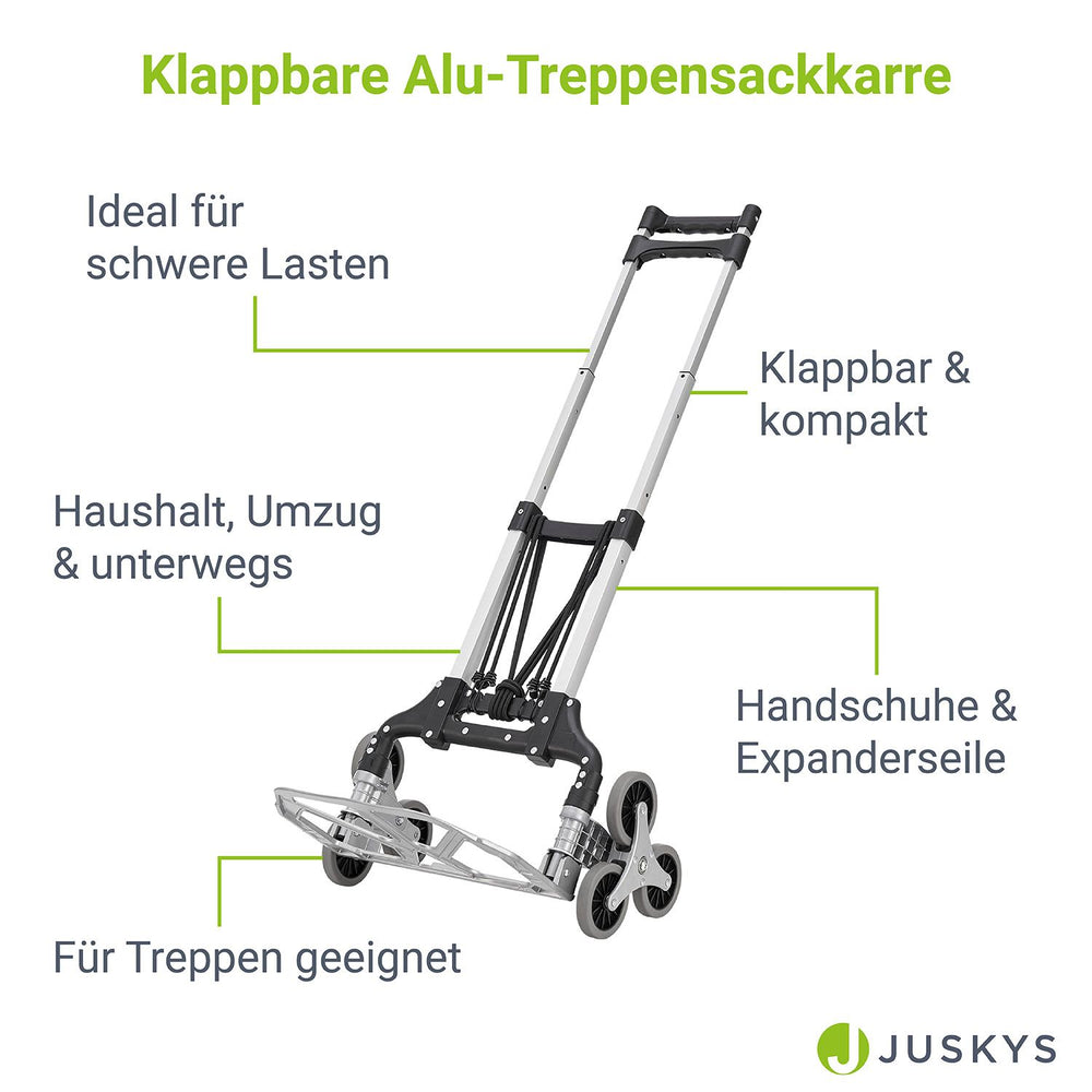 Klappbare Treppensackkarre bis 80 kg