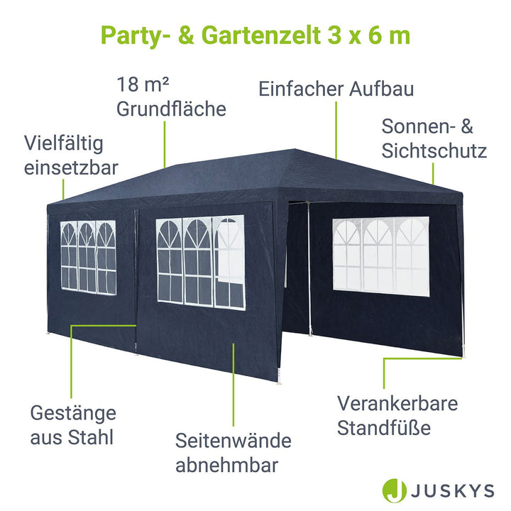 Partyzelt 3x6 m