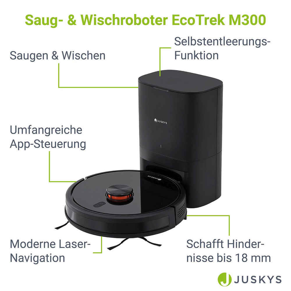 Saugroboter EcoTrek M300 mit Zubehörset