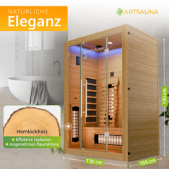 Infrarotkabine Kiruna 130 Premium