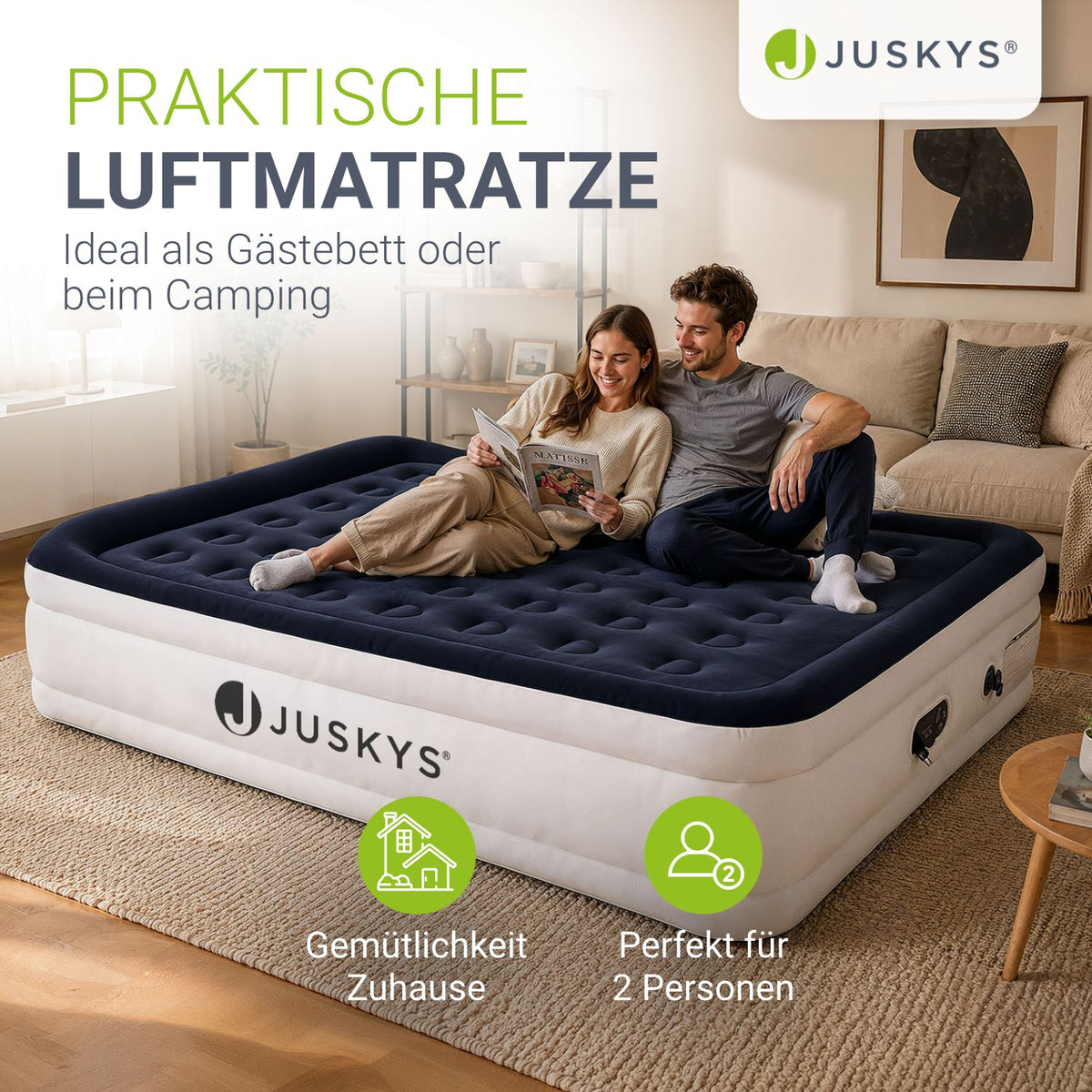 Selbstaufblasende Luftmatratze Sapri für Camping