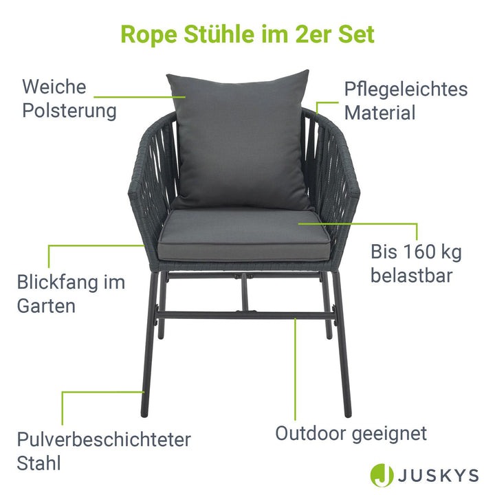 2er-Set Rope Stühle