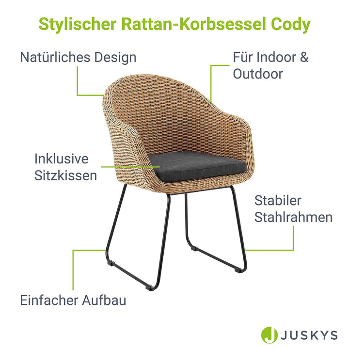 Rattan Korbsessel Cody