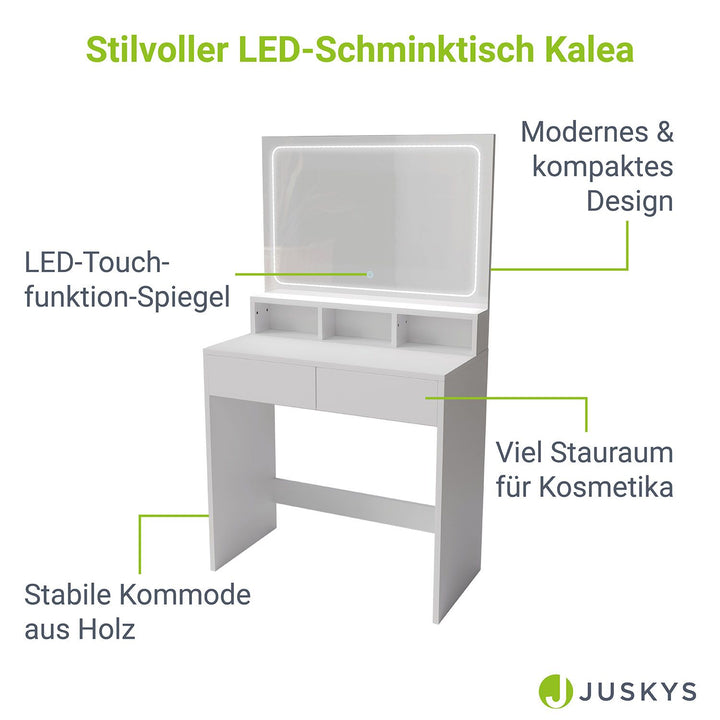 Schminktisch Kalea mit LED Beleuchtung