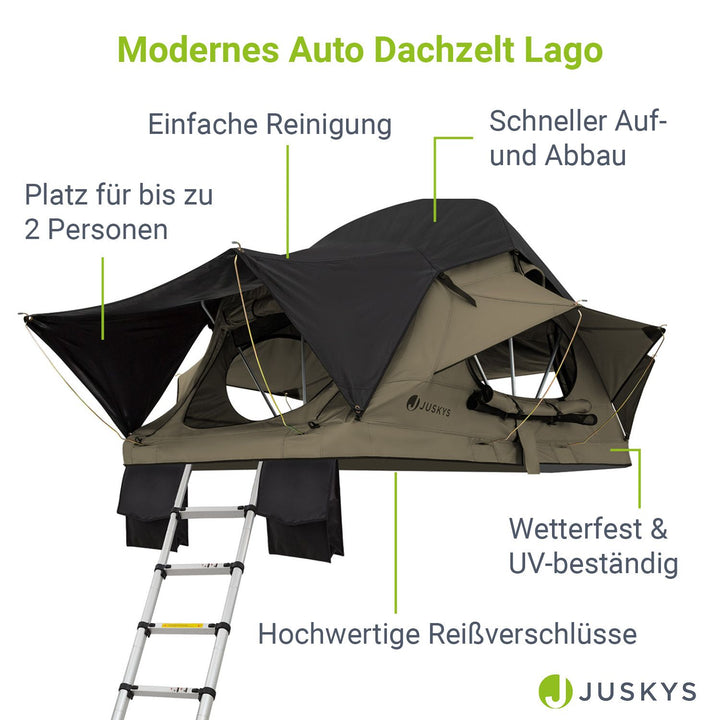 Dachzelt für 2 Personen Lago
