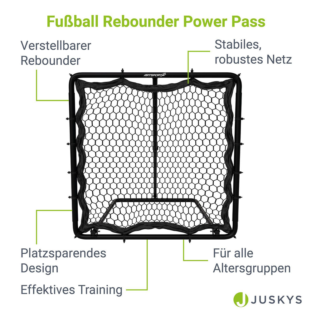 Fußball Rebounder 100 x 100 cm Power Pass