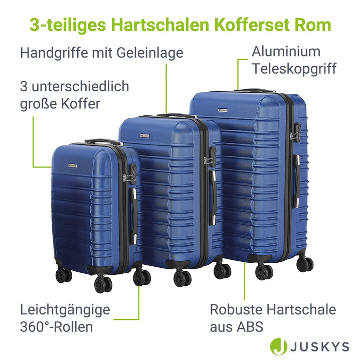 Hartschalen Kofferset Rom
