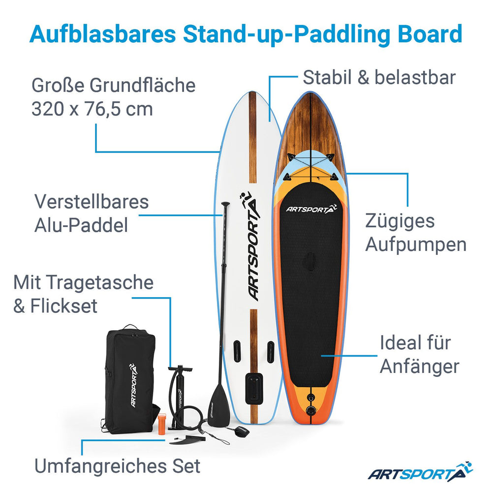 Stand Up Paddling Board - Komplett Set