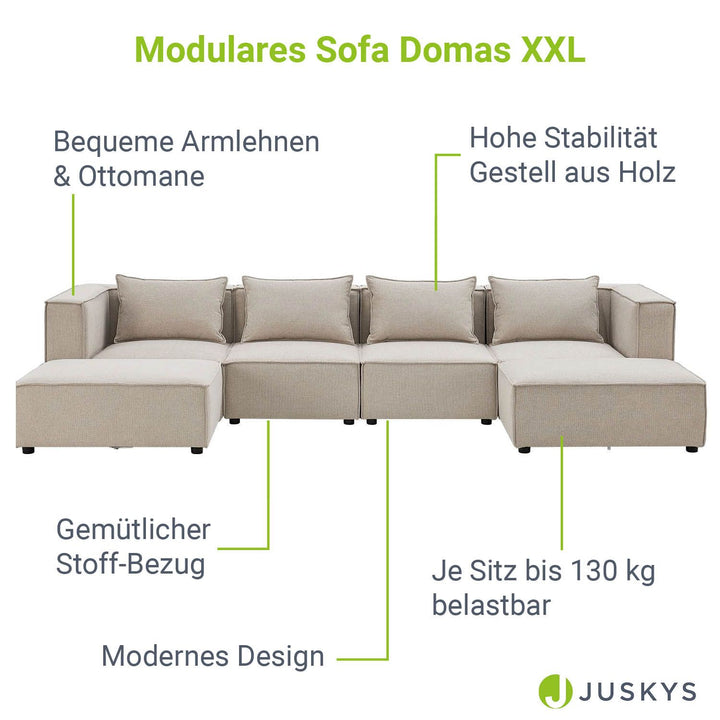 Modulares Sofa Domas XXL - Wohnlandschaft