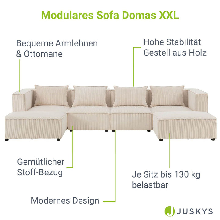 Modulares Sofa Domas XXL - Wohnlandschaft