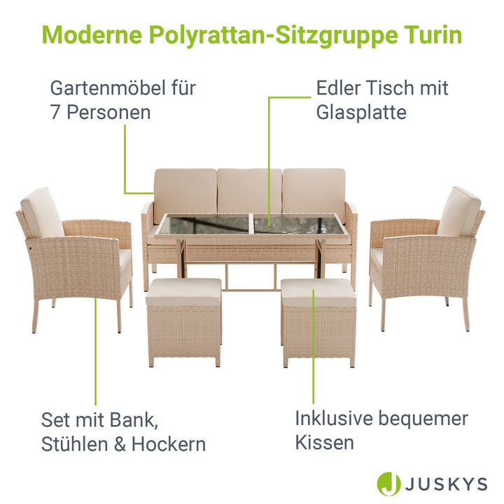 Polyrattan Sitzgruppe Turin