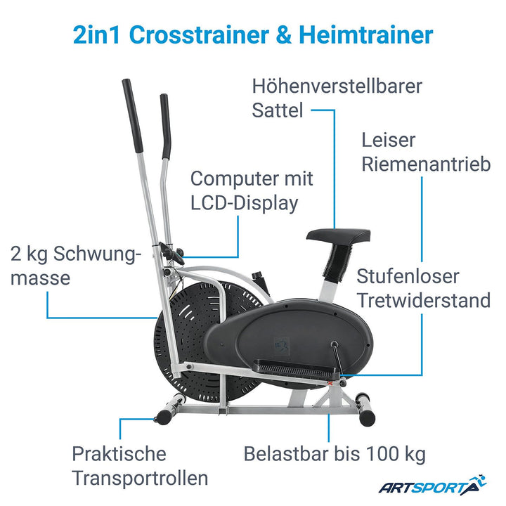 2in1 Crosstrainer & Heimtrainer