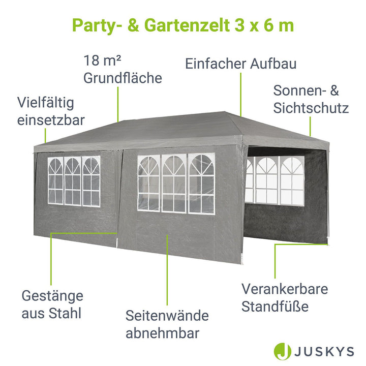 Partyzelt 3x6 m