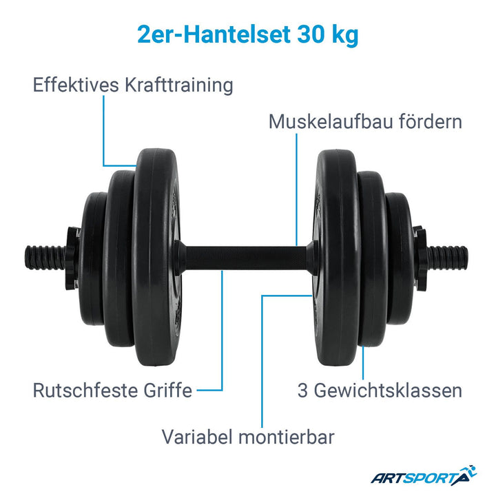 Hantelset 30 kg