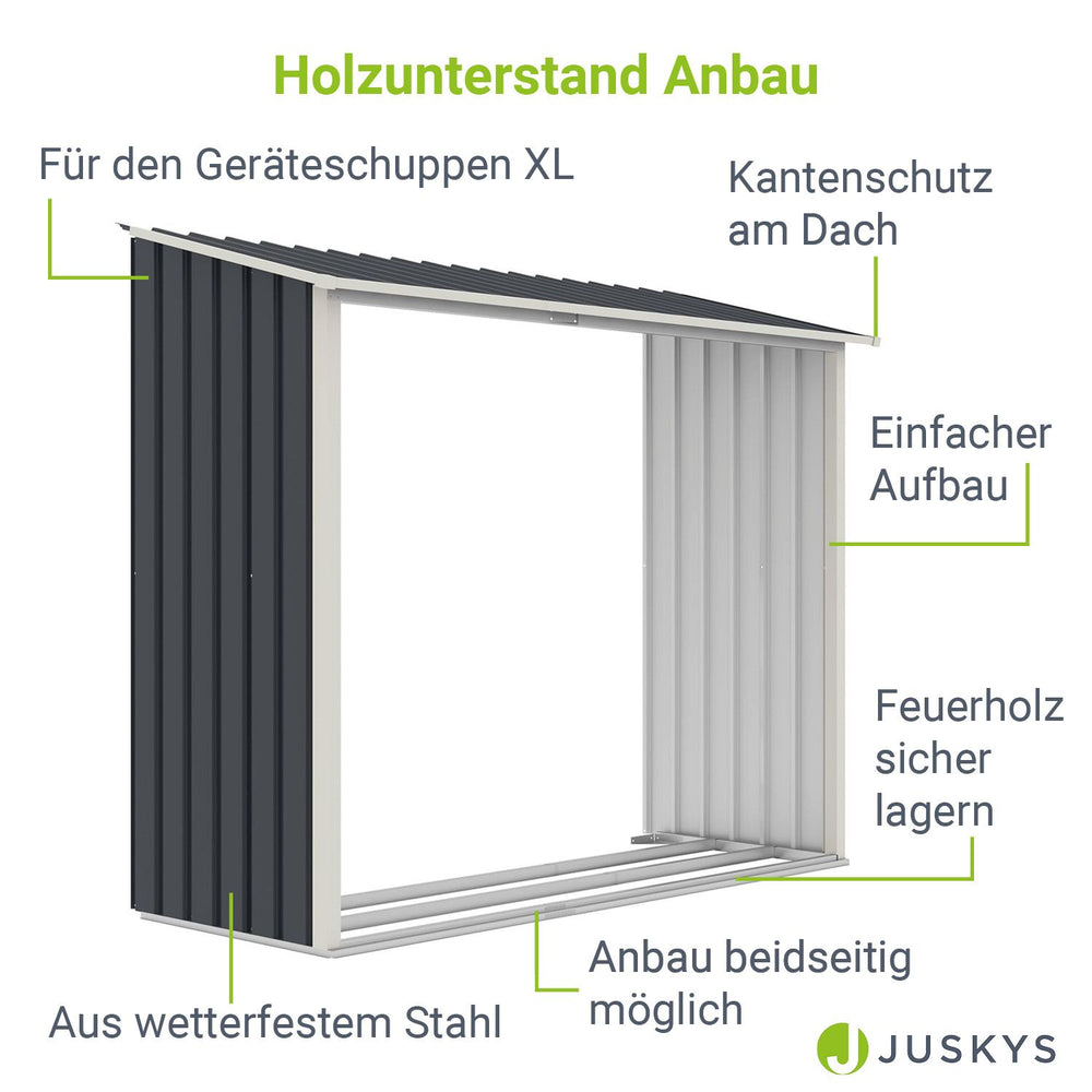 Holzunterstand Anbau M Links/Rechts