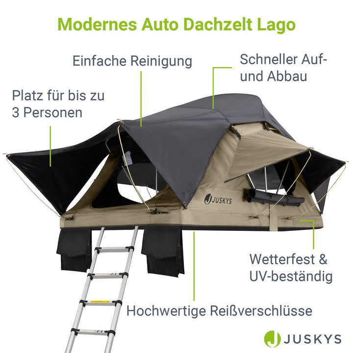 Dachzelt für 2 Personen Lago