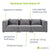 Modulares Sofa Domas M - 3 Sitzer