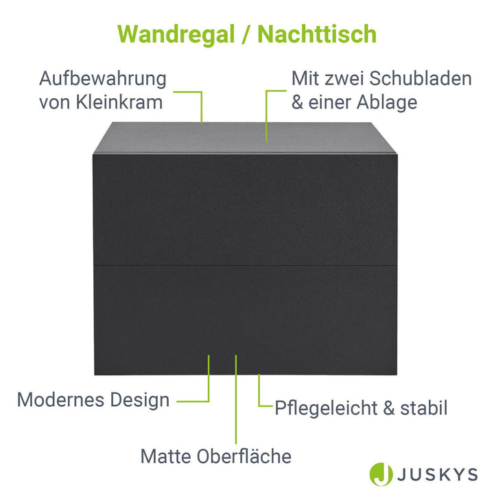 Wandschrank Nachttisch hängend