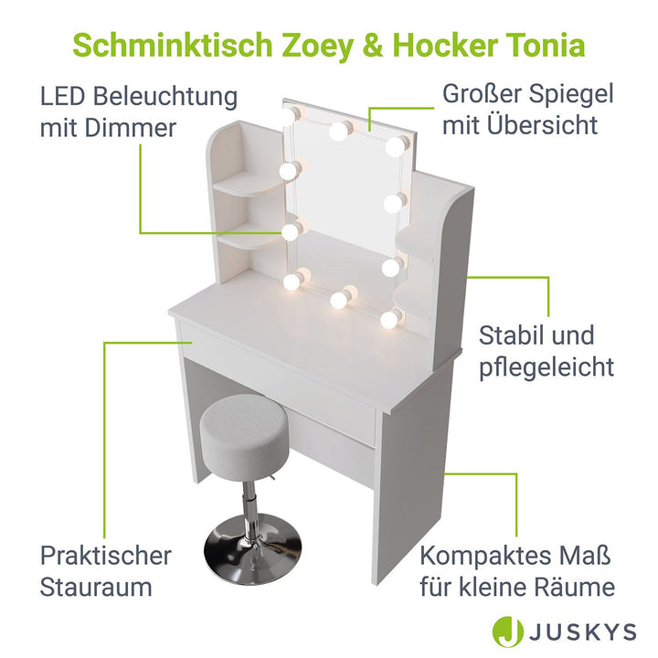 Schminktisch Zoey & Hocker Tonia