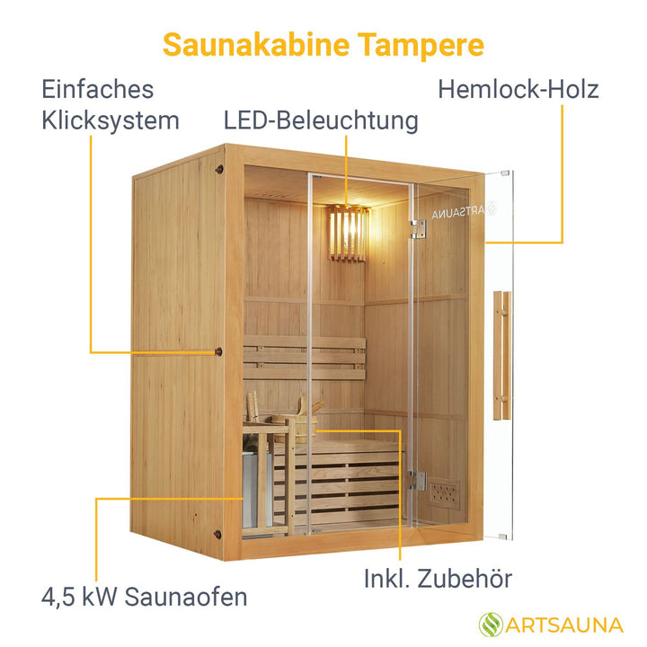 Indoor Sauna Tampere - 4,5 kW