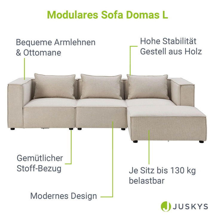 Modulares Sofa Domas L - 3 Sitzer