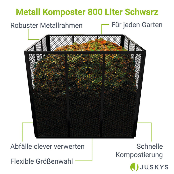 Metall Komposter für Gartenabfälle