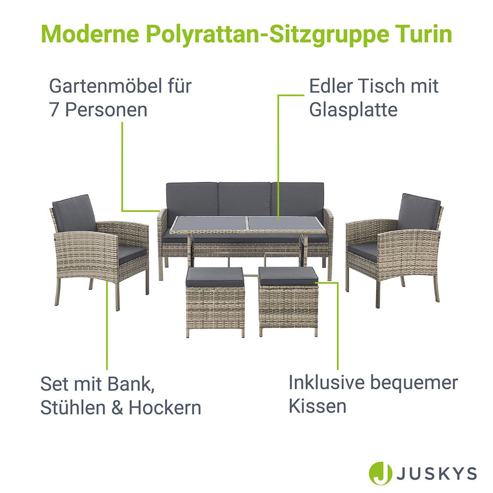 Polyrattan Sitzgruppe Turin