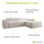 Sofa in L-Form Vals