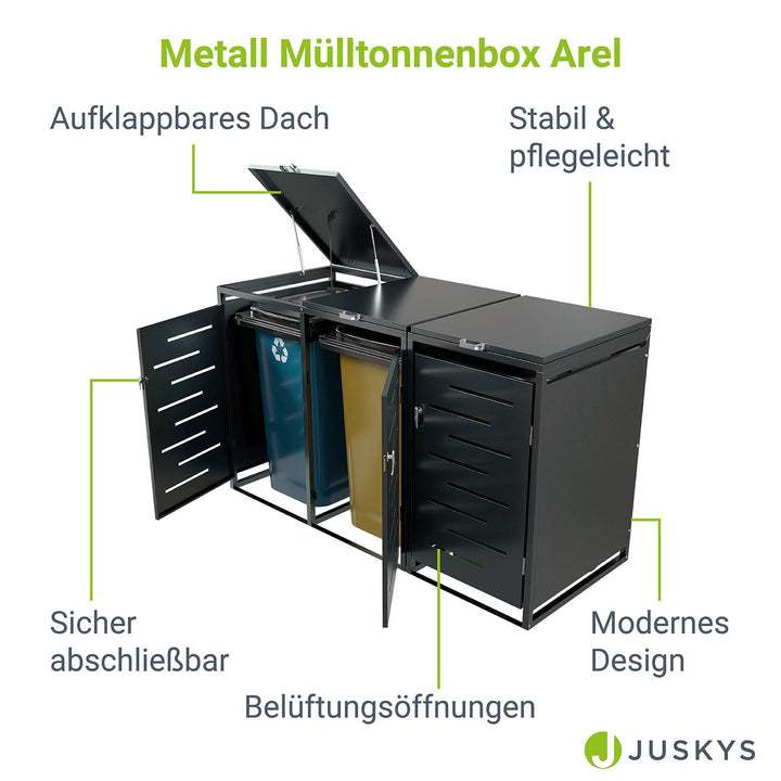 Metall Mülltonnenbox Arel